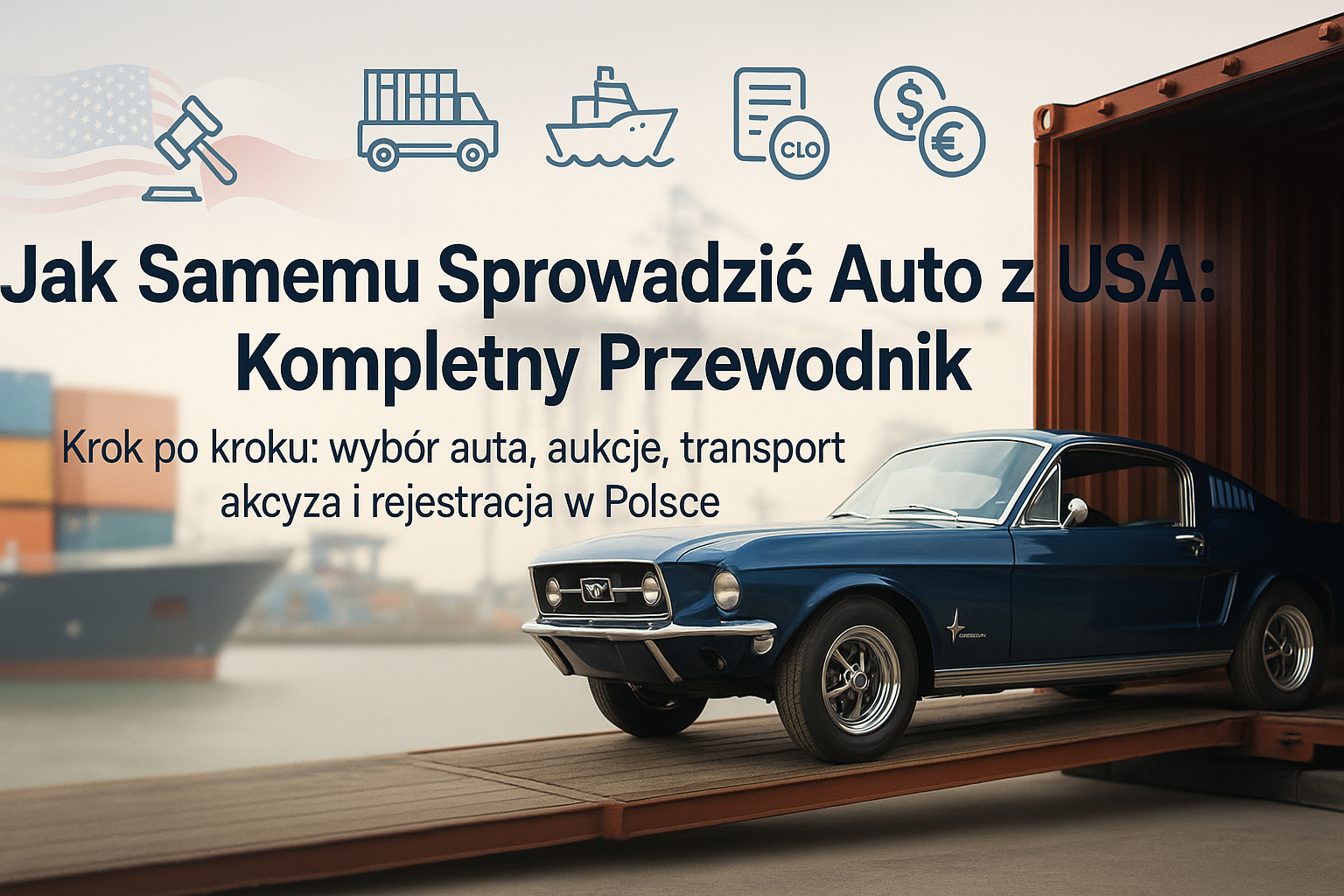 Jak samodzielnie sprowadzić auto z USA – poradnik krok po kroku